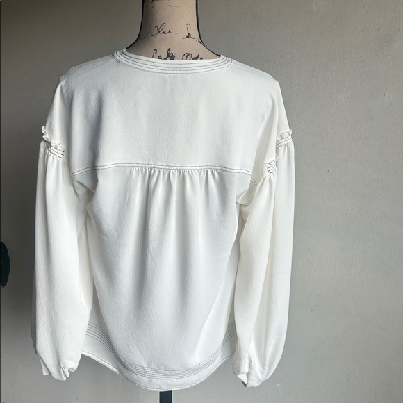 Joie Mirna Porcelain Peasant Boho Blouse Size XS NWT - Picture 9 of 13